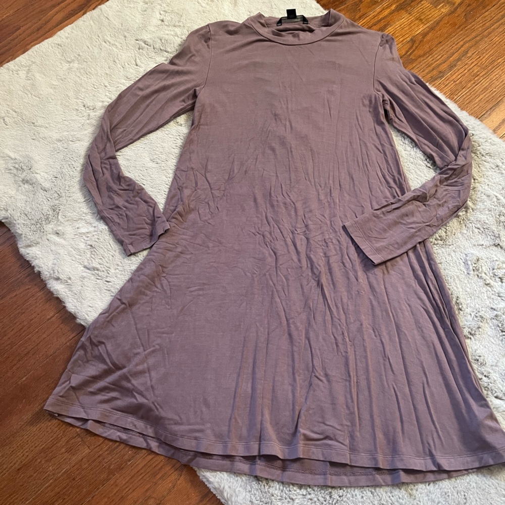 🦅 AEO mauve pink dress with cross cross in back